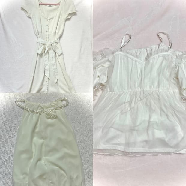 앙크루즈 리즈리사 히메갸루 라떼갸루 일브 의류 세트