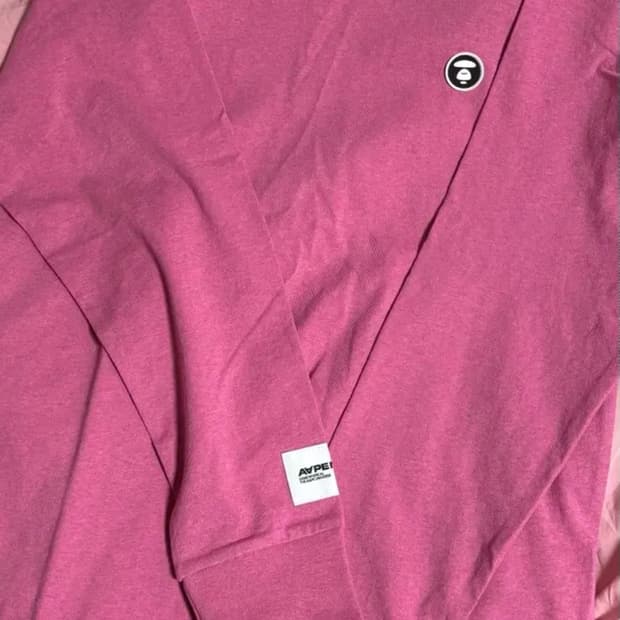 Aape 에이프 핑크 롱슬리브 xl