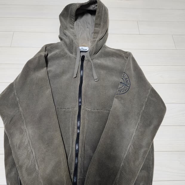 스톤아일랜드 코듀로이 후드집업