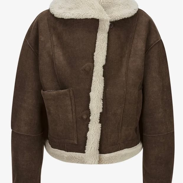 FLEECE REVERSIBLE JACKET (BROWN)