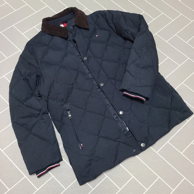 타미힐피거 다이아몬드 퀼티드 구스다운 자켓 95
