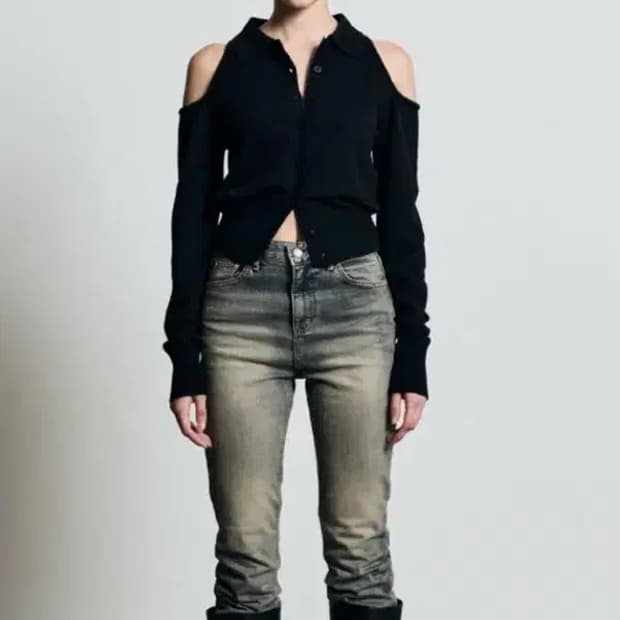 보헤미안 서울 숄더 홀 가디건