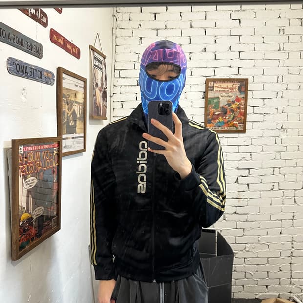 아디다스 금장 삼선 트랙탑 져지