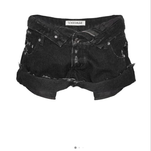 222 DENIM 003 블랙 S