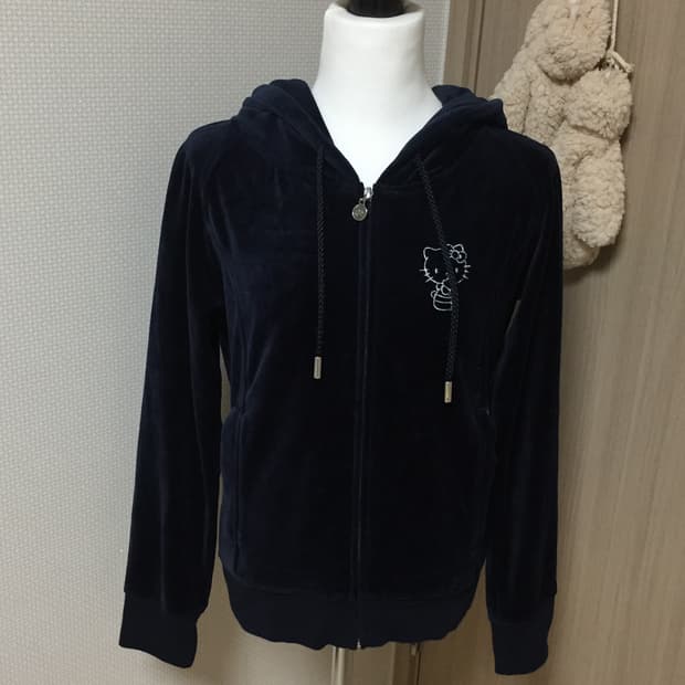 Rady 레이디 라디 벨벳 후드 집업 셋업 빈티지 