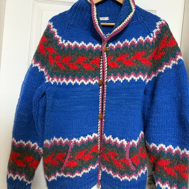 빈티지 가디건 코위찬