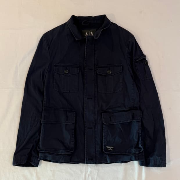 아르마니 익스체인지 멀티포켓 유틸리티 필드자켓 네이비