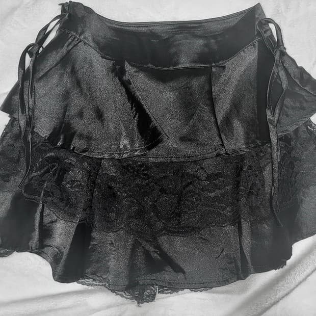 빈티지 러블리 레이스 캉캉 스커트 지뢰계 공겜여주 고딕
