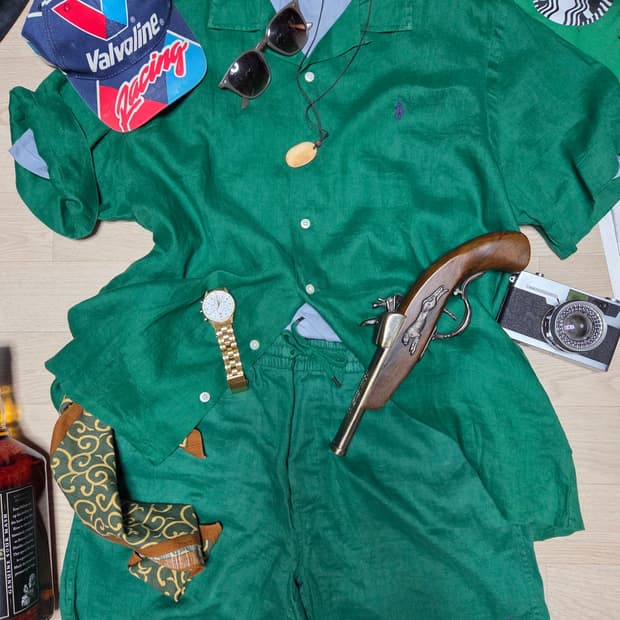 (새상품)(셔츠 팬츠 포함)POLO RALPH LAUREN 린넨 