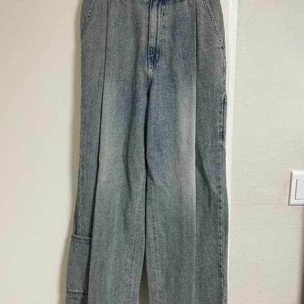 비긴202 원턱 와이드 카펜더 데님 팬츠 3