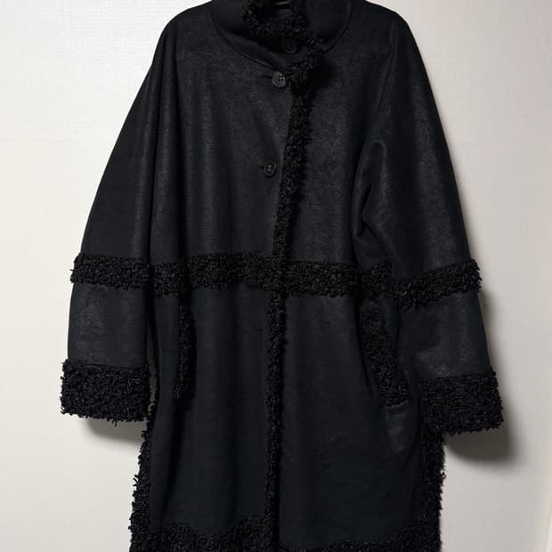 아돌프도밍게즈 롱무스탕 퍼무스탕 롱 퍼코트