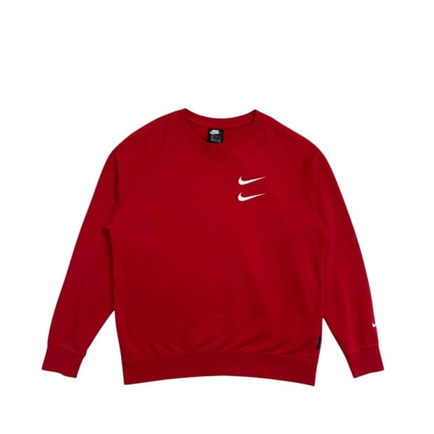 나이키 더블스우시 맨투맨 레드