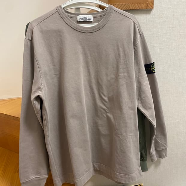스톤아일랜드 헤비코튼 롱 슬리브