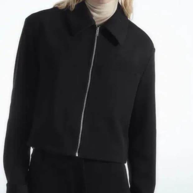 Cos 크롭 트윌 집업 자켓s