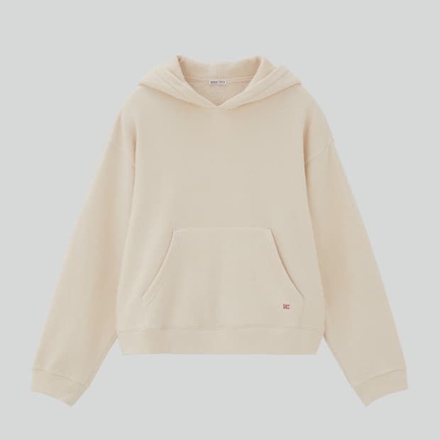 렉토 맨즈 RC 엠브로이더리드 후드 오트밀