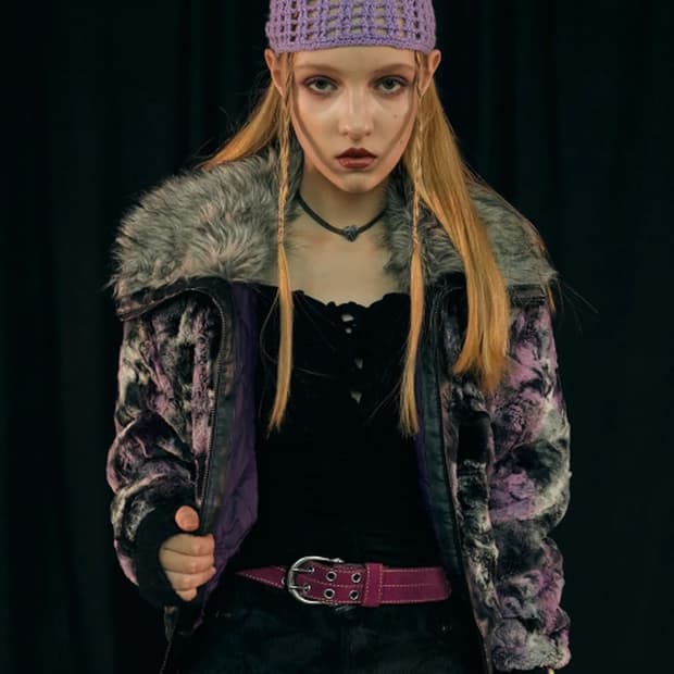 배디 BADEE FAUX FUR JACKET [PURPLE]