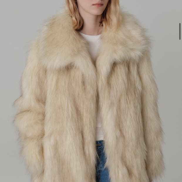 룩캐스트 퍼자켓 크림