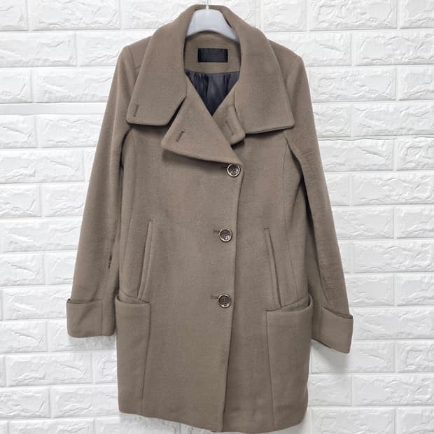 택포// 한섬 시스템 모직 여성 코트 S