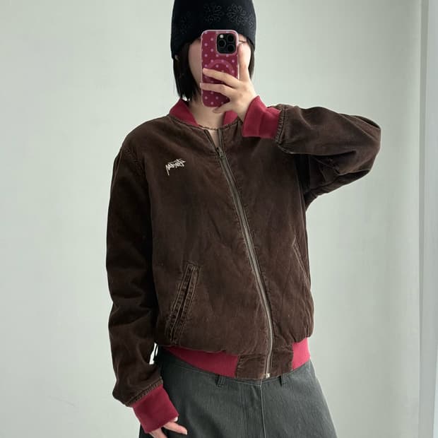 스투시 리버시블 코듀로이 자켓