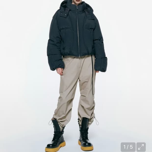 인사일런스우먼 디태쳐블 후드 구스 다운 자켓 (블랙) S