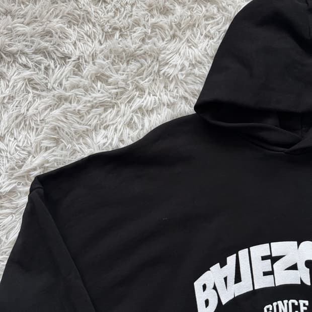 BALENCIAGA 일본빈티지 후드티 발렌시아가 백 플립 라운드 XXL 