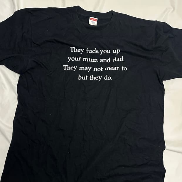 슈프림 퍽유업 티셔츠