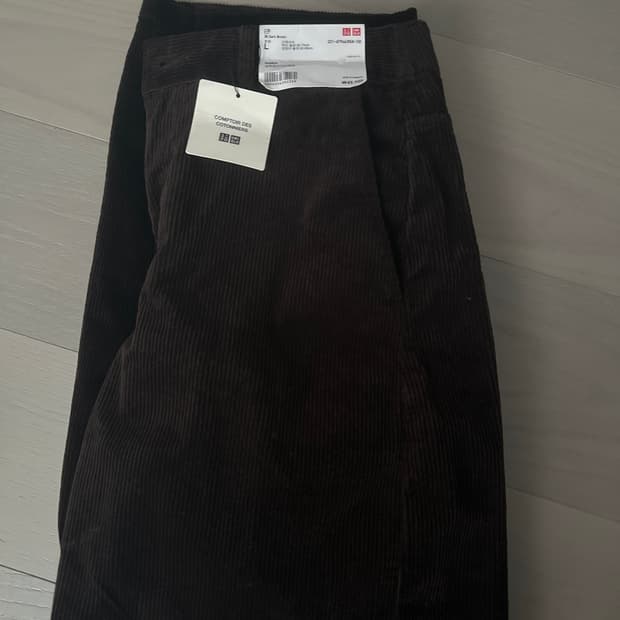 유니클로 콜라보 코듀로이 와이드팬츠 