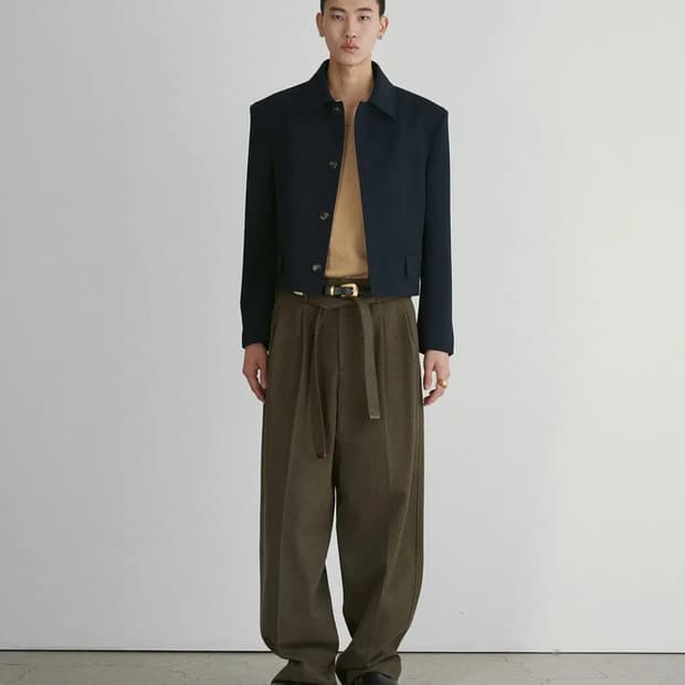 새상품)렉토 울블렌드 숏자켓 Xl