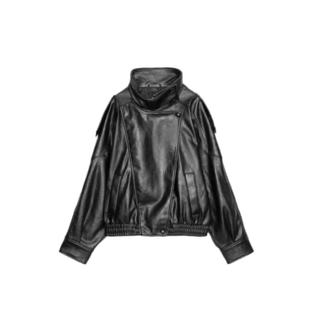 자라 생로랑 레더 자켓