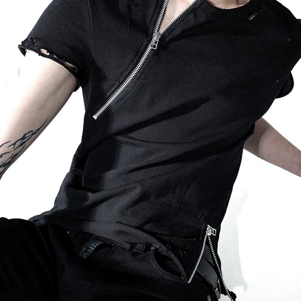 Made* SPLIT ZIP T-SHIRTS