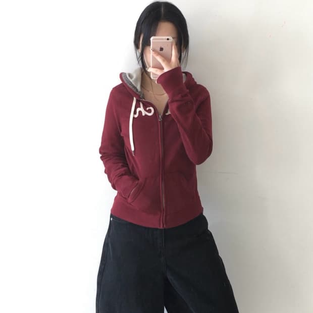 아베크롬비 스펠자수 후드집업