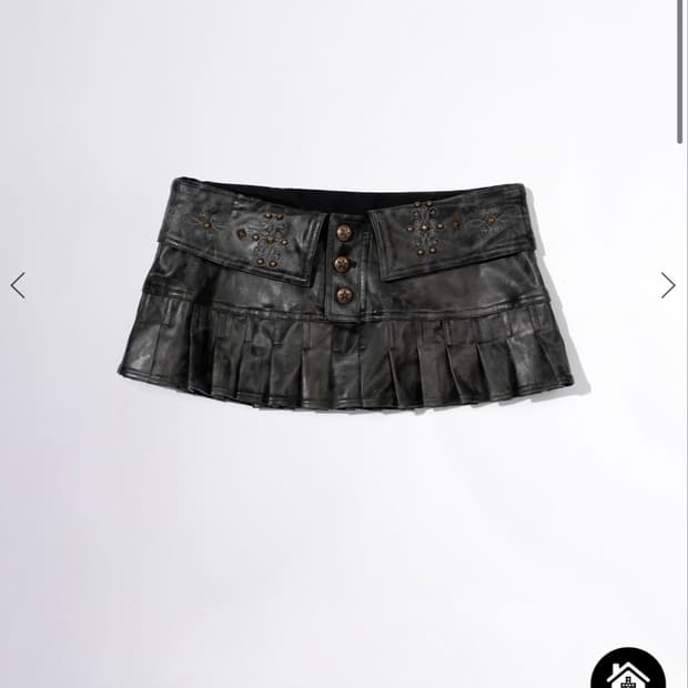 Western Faux Leather Micro Skirt 웨스턴 스커트