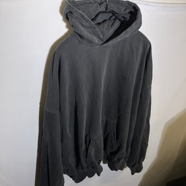 2)언더마이카 피그먼트 오버핏 후드티