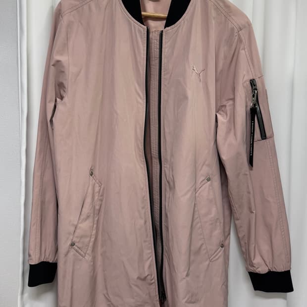 PUMA 푸마 롱 봄버 자켓 핑크 블루종