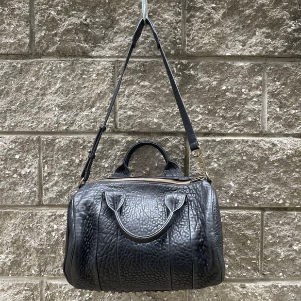 [OS] Alexander Wang 로키 블랙 레더 더플백