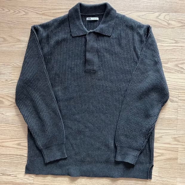 [ZARA] 자라 골지 카라 니트