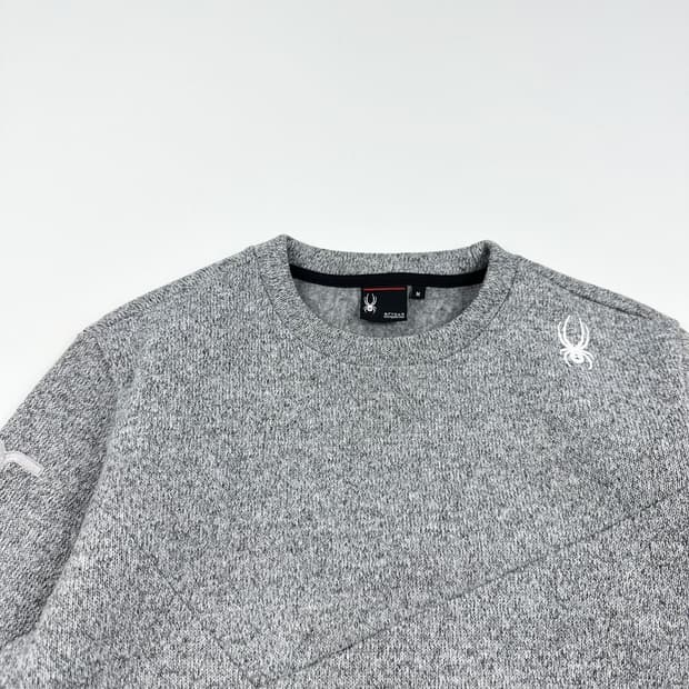 스파이더 트레이닝 그레이 후리스 맨투맨 (M)