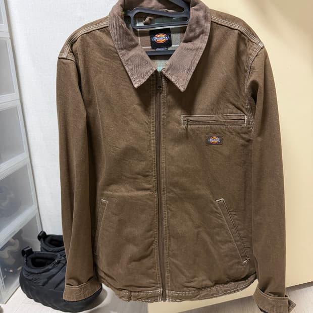 [XL] 디키즈 플란넬 라이닝 데님 워크자켓