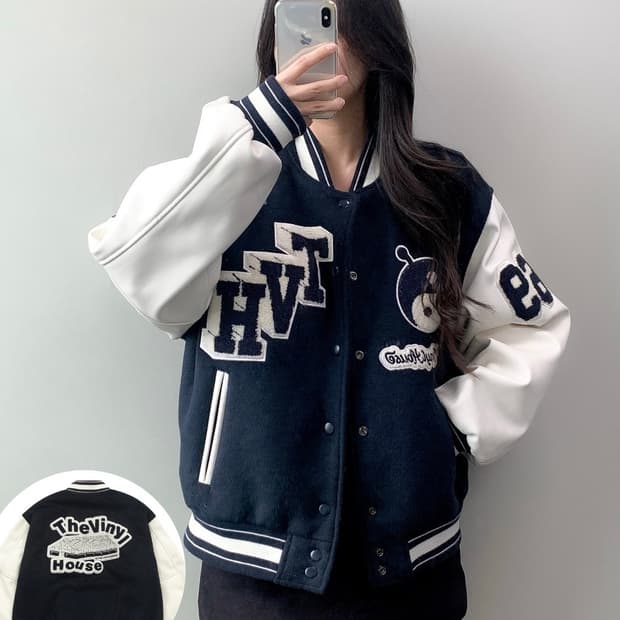 더 바이닐 하우스 바시티 자켓