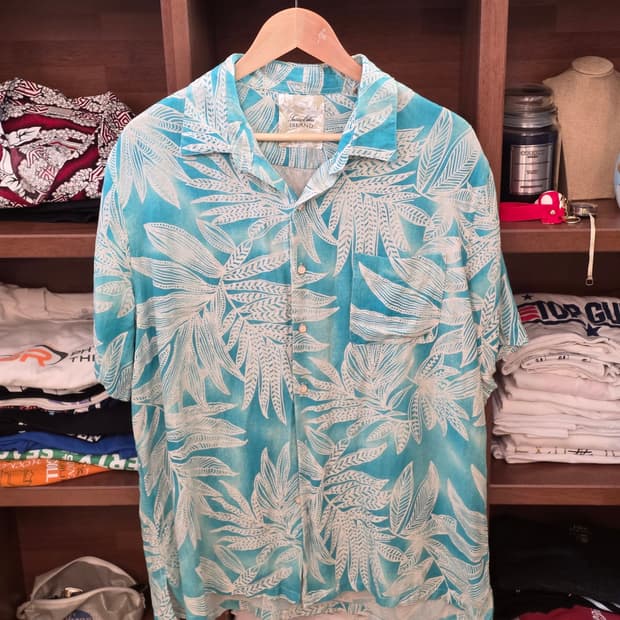 🌴 Island Blue Premium Hawaiian Shirt XL