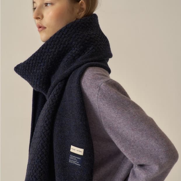 [새상품] 파사드패턴 캐시미어 텍스처 머플러 목도리