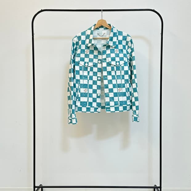 루이비통 다미에 데님 트러커 자켓 