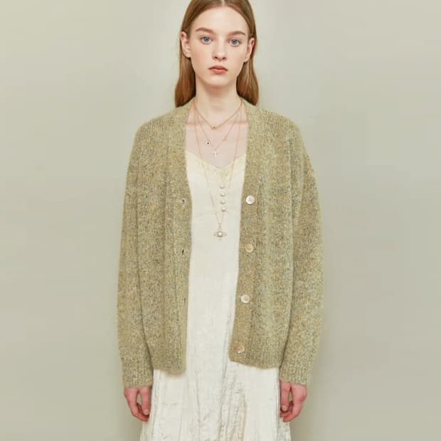 오앨(Ouel) 울 니트가디건 프리사이즈 새상품