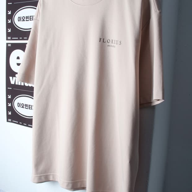 (L-XL) 애드호크 반팔 티셔츠 기능성 오버핏 플라워-H35260