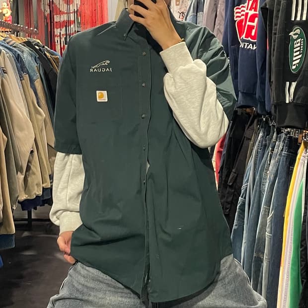 [IM] carhartt 칼하트 그린 반팔셔츠