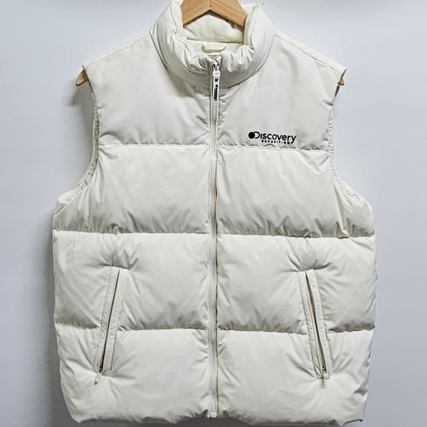 디스커버리 여성 덕다운 패딩조끼 주니어160 여성55