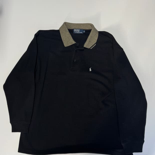 희귀!! 폴로 랄프로렌 홀리오 럭비 카라티 L 블랙