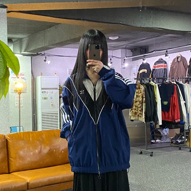 아디다스 라산트 컷라인 트랙탑 다크블루 자켓 B4697