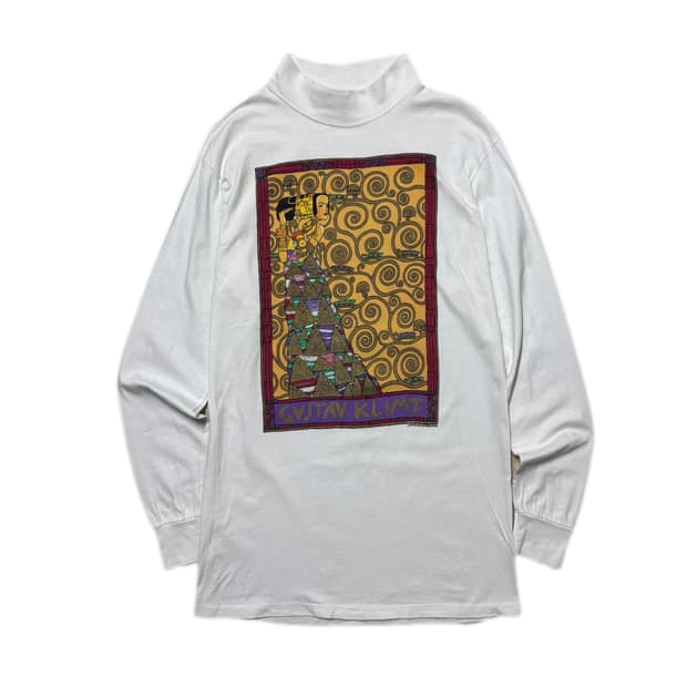 90’s Gustav Klimt 구스타프 클림트 USA 모크넥 롱슬리브