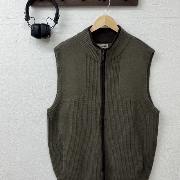 엘엘빈 니트 조끼 집업(T34)